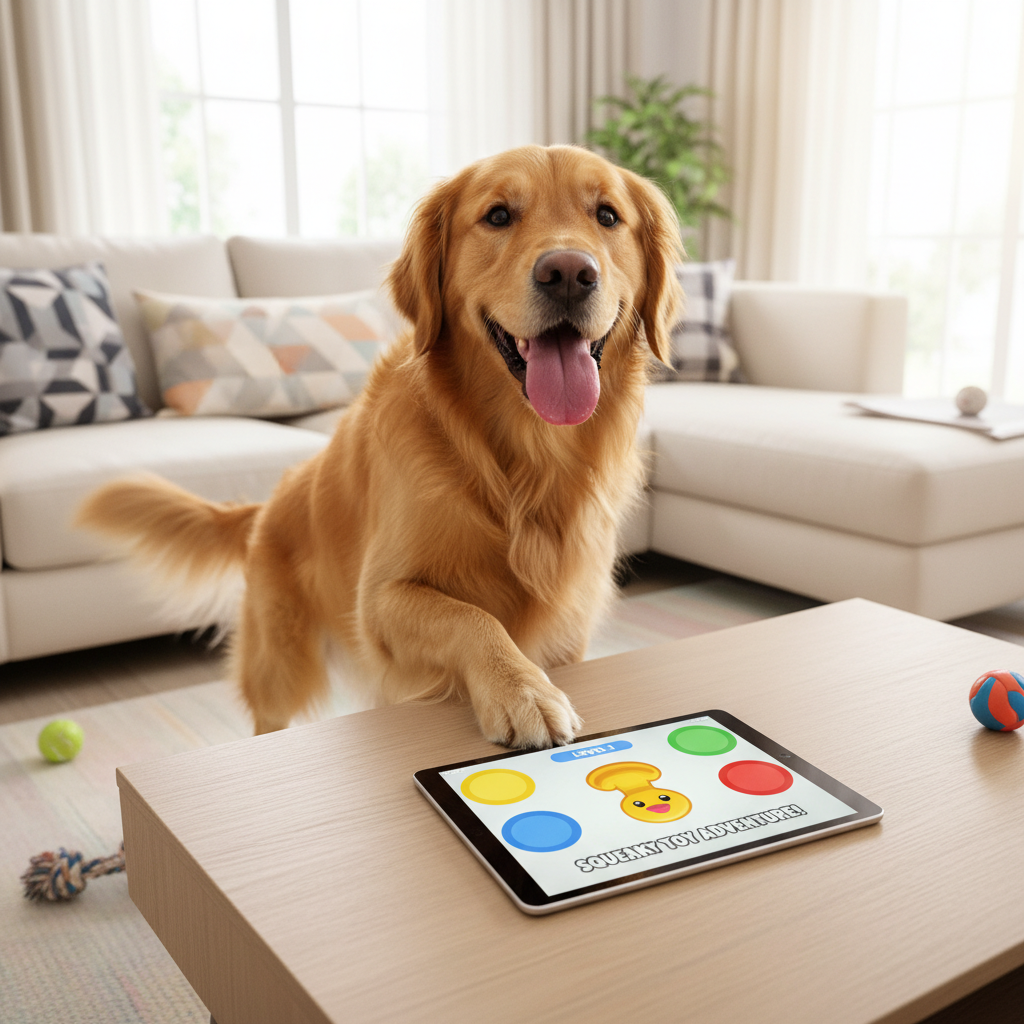 Teach Your Dog To Play iPad Games In 10 Minutes