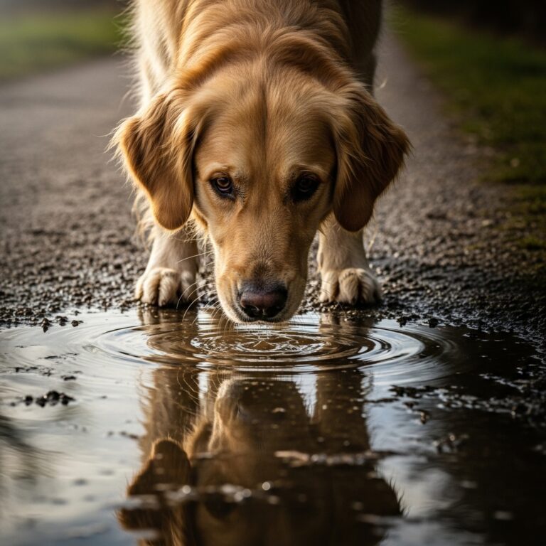 The Giardia Risk: How to Stop Your Dog Drinking From Puddles
