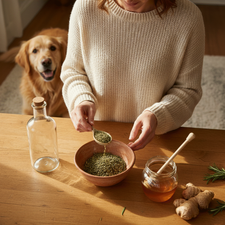 The Herbal Syrup Recipe Every Dog Mom Needs in Her Emergency Kit