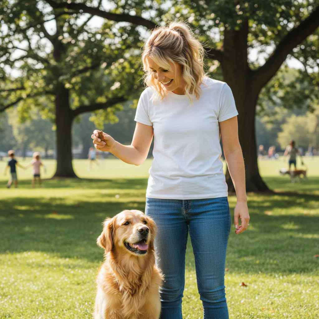 The 'Middle' Command: Teach Your Dog to Walk Between Your Legs (Peekaboo)
