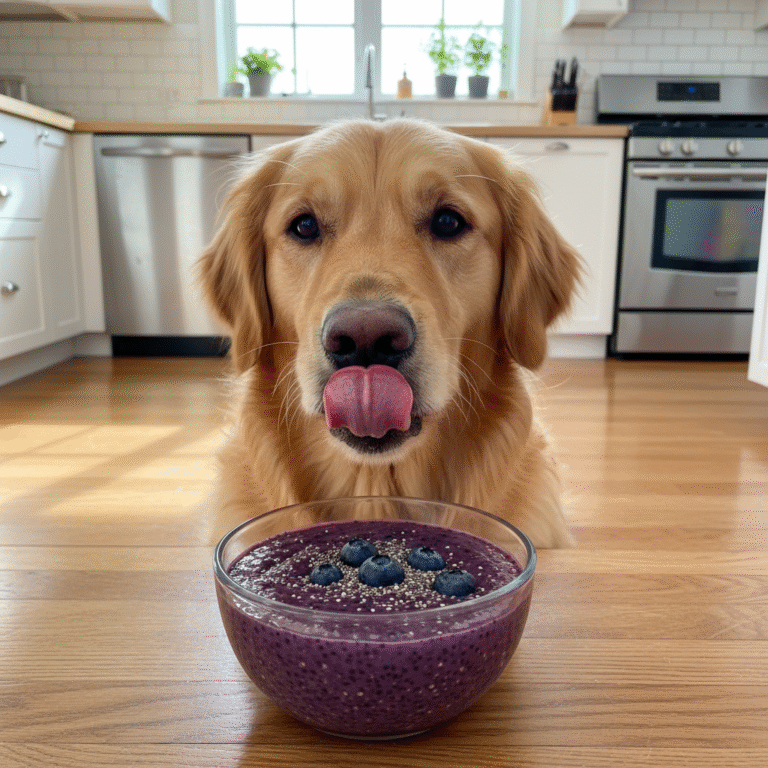 The Superfood Slurry: Blueberry Chia Pudding To Boost Your Dog's Digestion