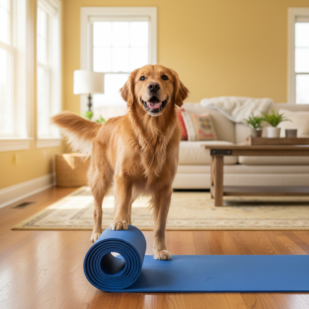 The Yoga Dog" Trick: Teach Your Pup To Unroll A Mat In 10 Minutes"