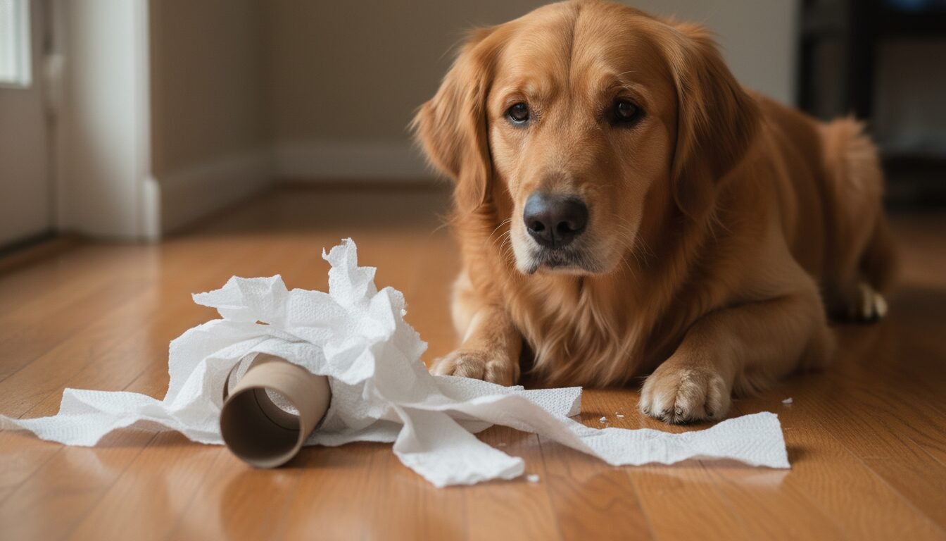 Why Dogs Eat Paper Towels & How to Stop the Pica Behavior
