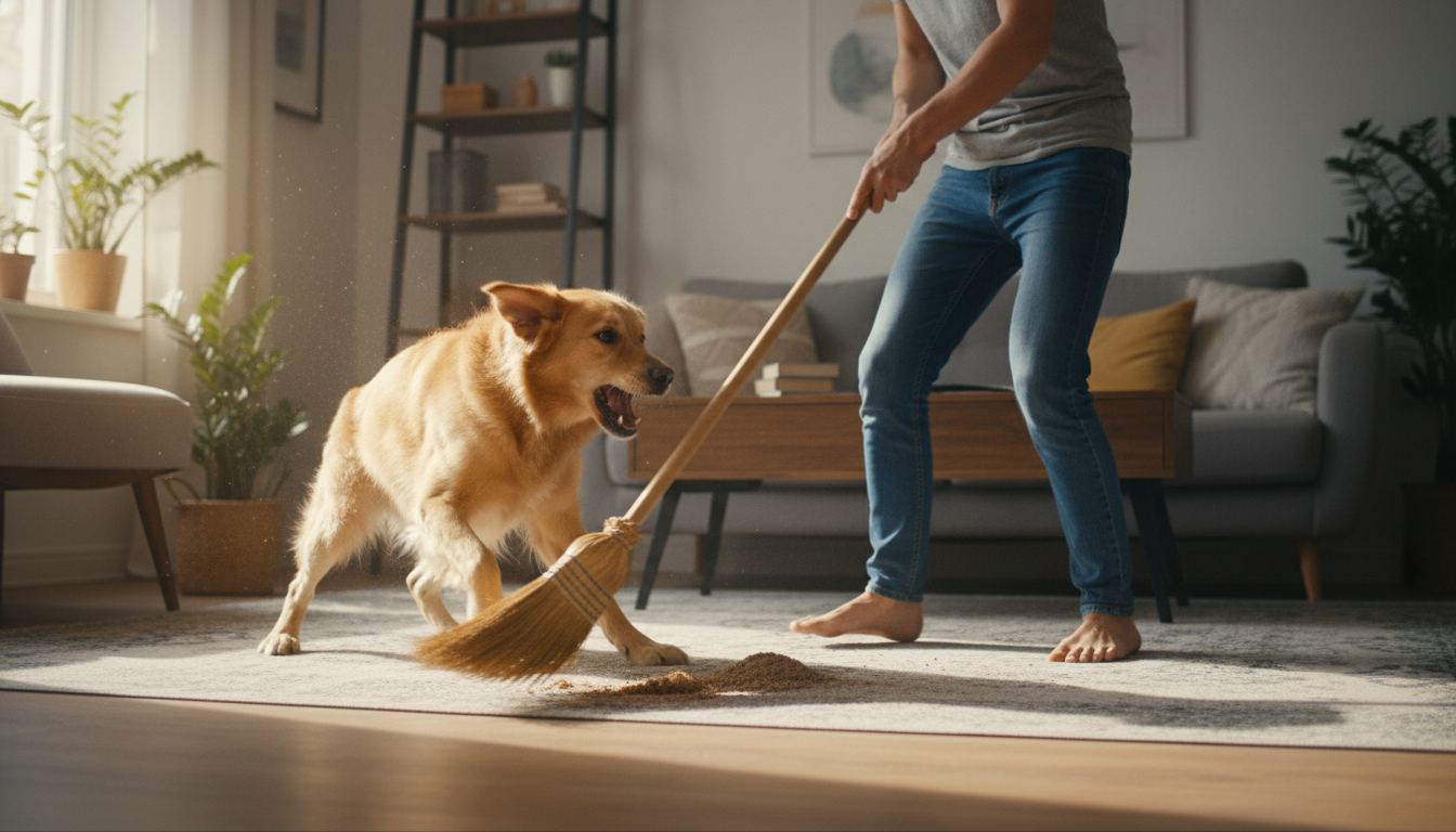 Why Your Dog Attacks The Broom And How To Stop It Instantly