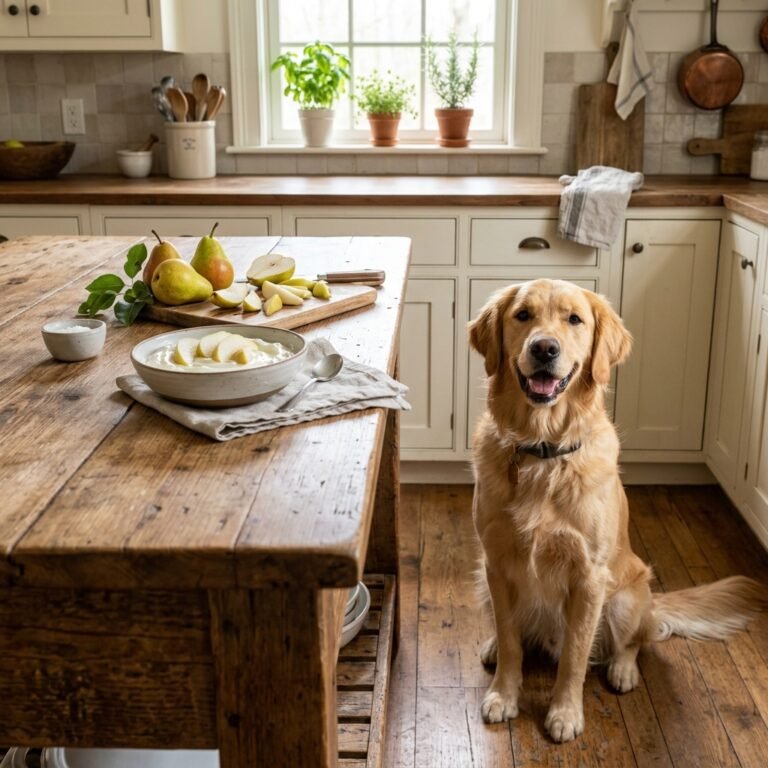Better Than Probiotics: This Easy Yogurt & Pear Dog Treat Cures Smelly Farts Fast!