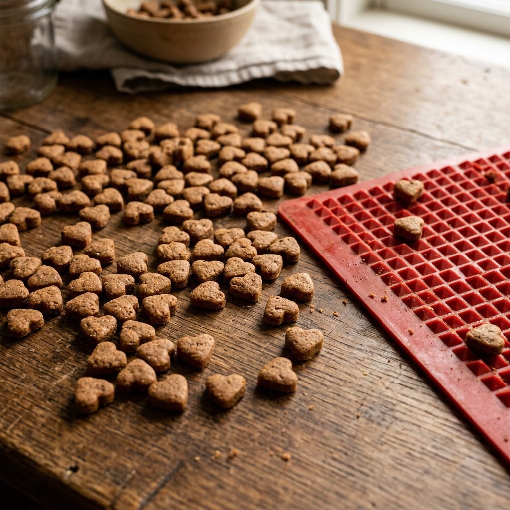 How I Baked 300 Tiny Training Treats in 10 Minutes flat (Using a Trivet!)