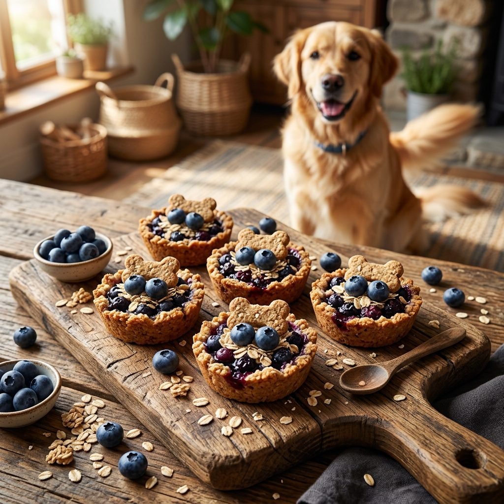 Insta-Worthy Barkery Style: How to Make Gourmet Blueberry Oat Dog Tarts at Home!