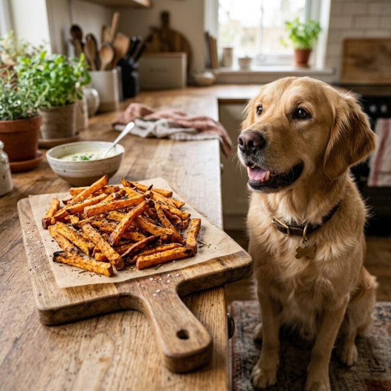 The Ultimate Safe Snack: Crispy Sweet Potato Dog Fries Your Pup Will Beg For!