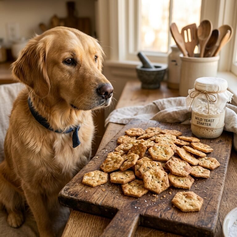 Your Dog Is Begging For These Ultra-Crunchy Sourdough Discard Crackers