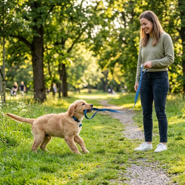 Leash Bitter? How to Train Your Puppy to Stop Chewing on the Leash Handle During Walks