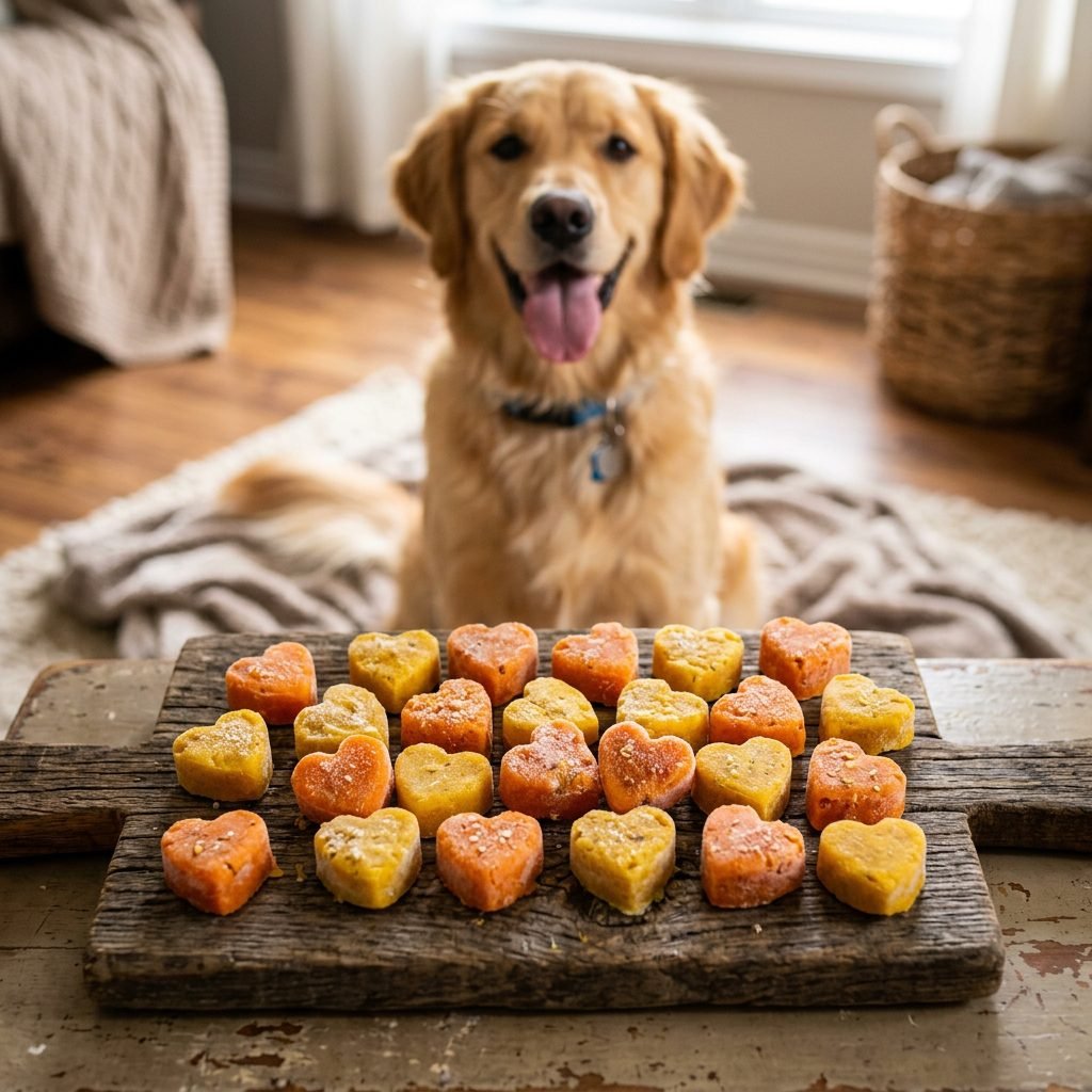 My Dog Is Obsessed With These 3-Ingredient Frozen Pumpkin and Banana Bites!