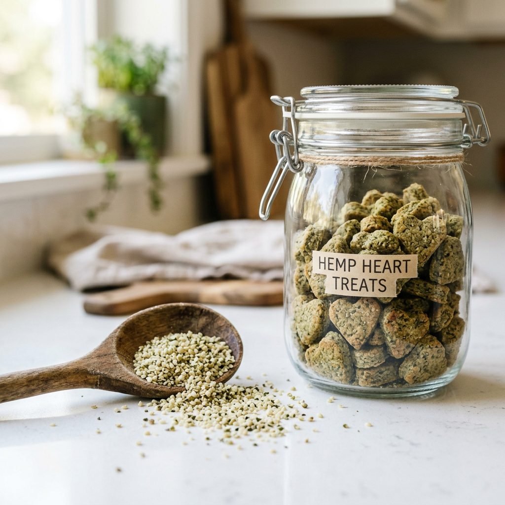 Say Goodbye to Itching! These 4-Ingredient Hemp Heart Bites Will Make Your Dog's Coat Glow