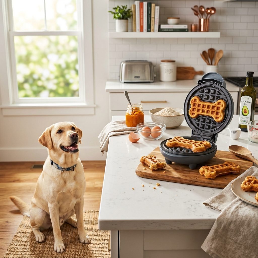 The 3-Minute Waffle Maker Hack for Fresh, Hot Dog Treats Your Pup Will Beg For!